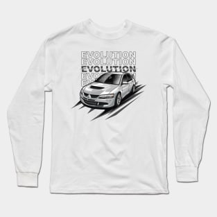 Lancer Evolution VIII Tuner (Pearl White) Long Sleeve T-Shirt